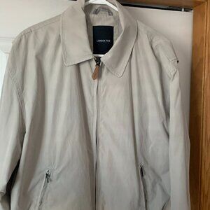 London Fog Light Cream Golf Jacket Size M